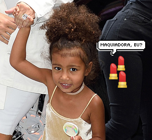 North West já está montando seu kit de maquiagem