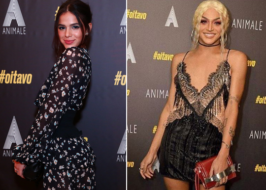 Bru Marquezine e Pabllo Vittar lacram com looks lindos em evento