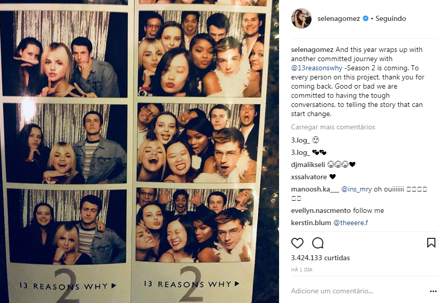 Elenco de 13 Reasons Why faz festa para celebrar fim de gravações