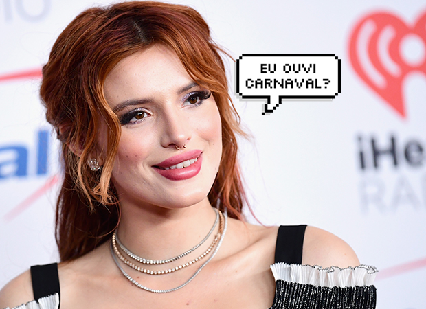 Cor + brilho: bora levar este make da Bella Thorne pro Carnaval?