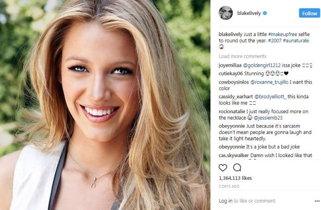 blake-lively-foto-instagram-sem-maquiagem