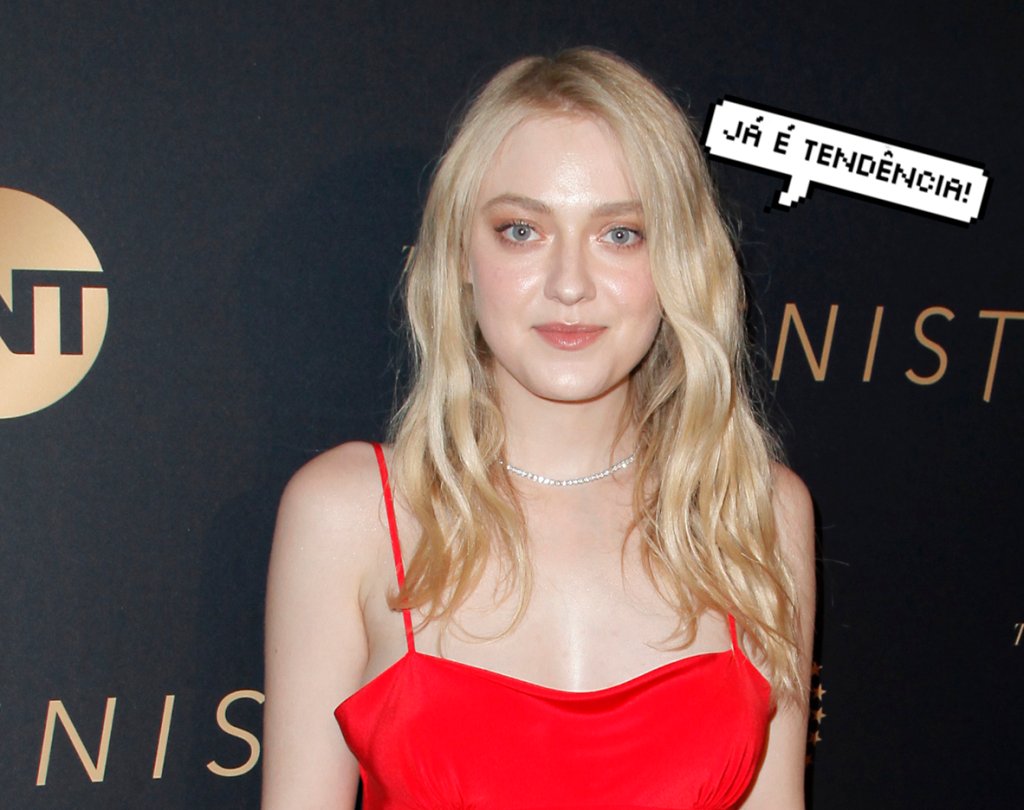 Look do Dia: Dakota Fanning arrasou com este vestido de cerejinhas