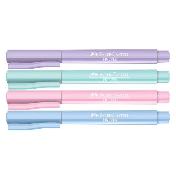 Canetas Fine Pen Colors Tons Pastel <a href="https://www.amazon.com.br/Pasteis-Faber-Castell-FPB-TPZF-Multicor/dp/B07FMRC5MP">Faber Castell</a> (R$ 26,50*).