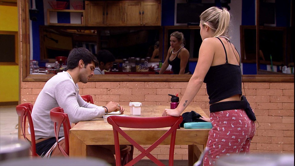 BBB: Lucas diz não ter ciúmes de Jéssica: “tenho da minha mulher”