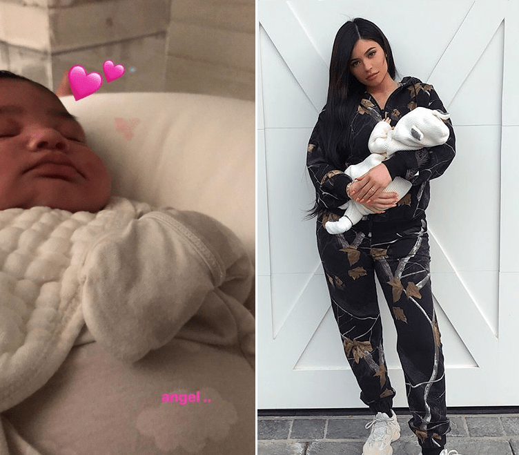 Kylie Jenner ~surta~ com as bochechas de Stormi no Insta