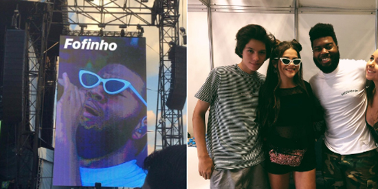 Khalid pegou os óculos de Maisa no Lolla: “Quase chorei!”