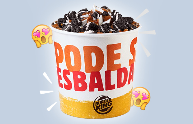 Baldão de sorvete Oreo de quase 1 litro chega ao Burger King!