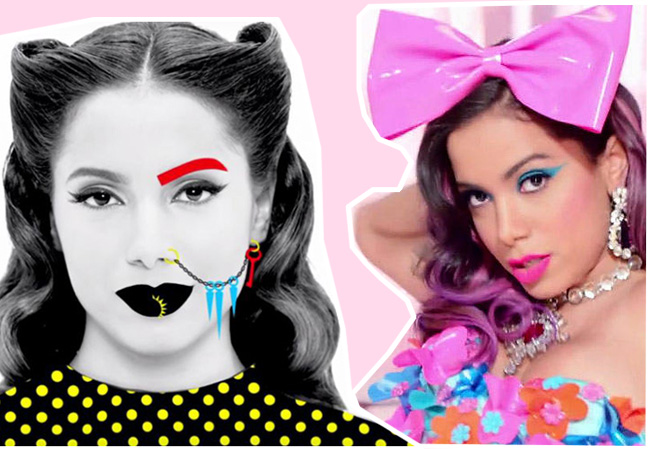 As maquiagens e os cabelos mais marcantes dos clipes da Anitta