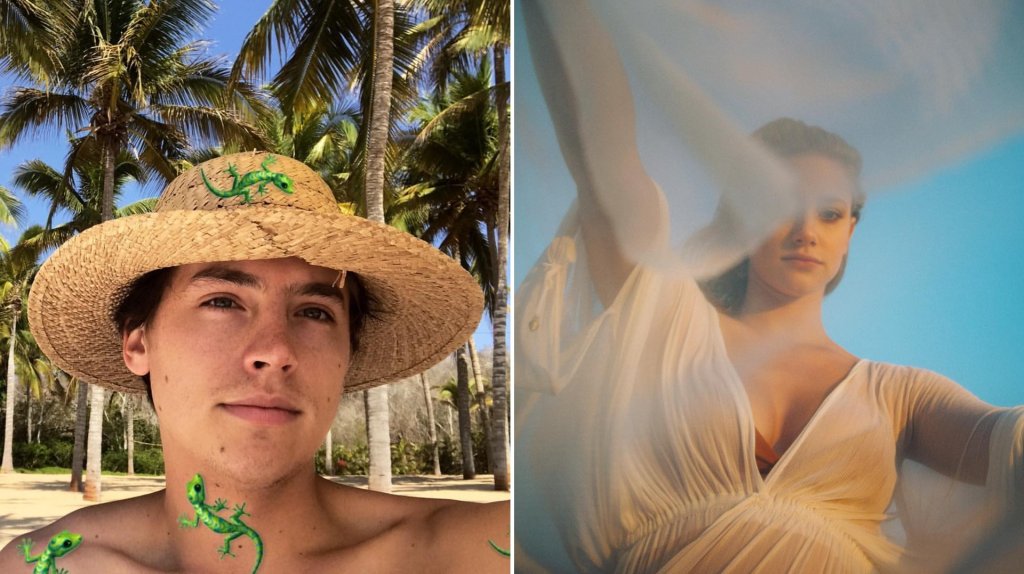 Cole Sprouse e Lili Reinhart estão vivendo as férias dos sonhos no México