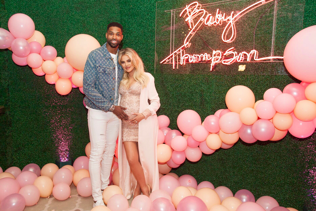 khloe-kardashian-tristan-thompson-baby-shower Khloe Kardashian e Tristan Thompson
