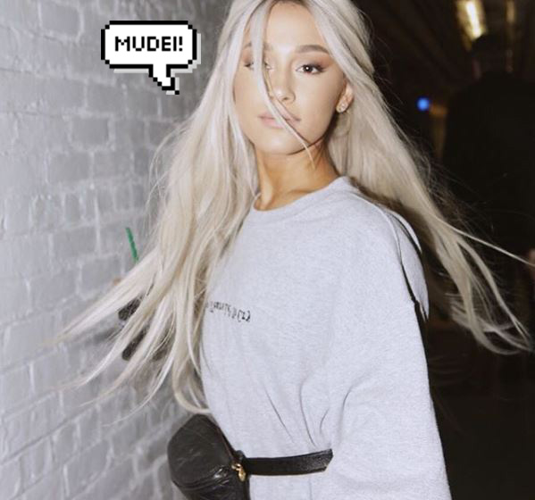 Ariana Grande mudou o cabelo e está morena: “Voltei”