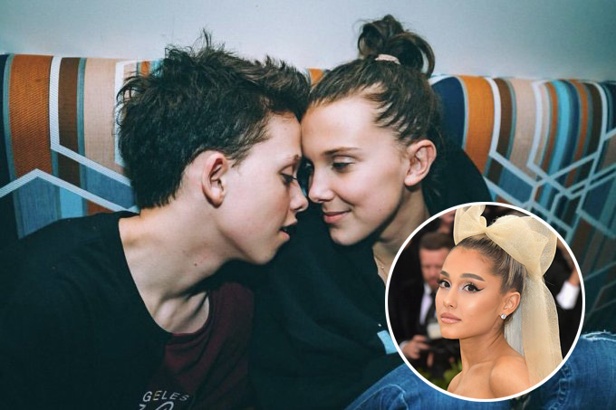 Millie Bobby Brown posta foto fofa com o boy e Ariana Grande comenta