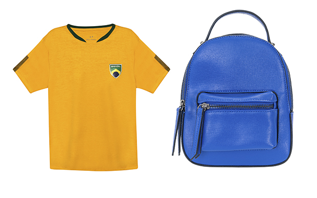 4- Camiseta Renner (R$ 39,90*); 5- Mochila Renner (R$ 129,90*).