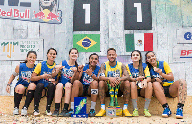 Brasil vence primeira edição com times femininos do Neymar Jr’s Five