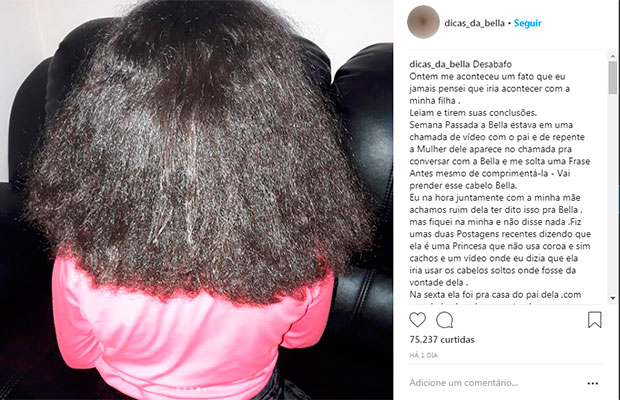 Madrasta alisa cabelo de garotinha de 8 anos à força e mãe desabafa: ‘violada’