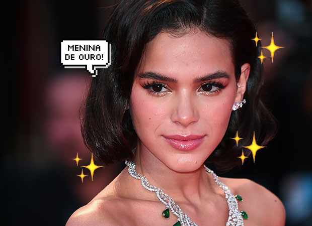 Bruna Marquezine usa máscara facial de ouro que custa quase R$ 1.500!