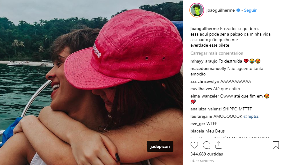 João Guilherme E Jade Picon Assumem Namoro