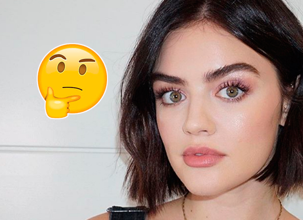 Lucy Hale cuidou de espinha em seu rosto com… energético?