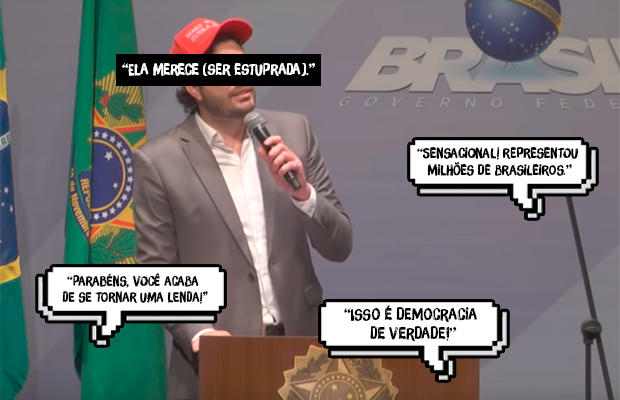 Atriz se revolta com comediante: ‘ele diz que mulher merece ser estuprada’