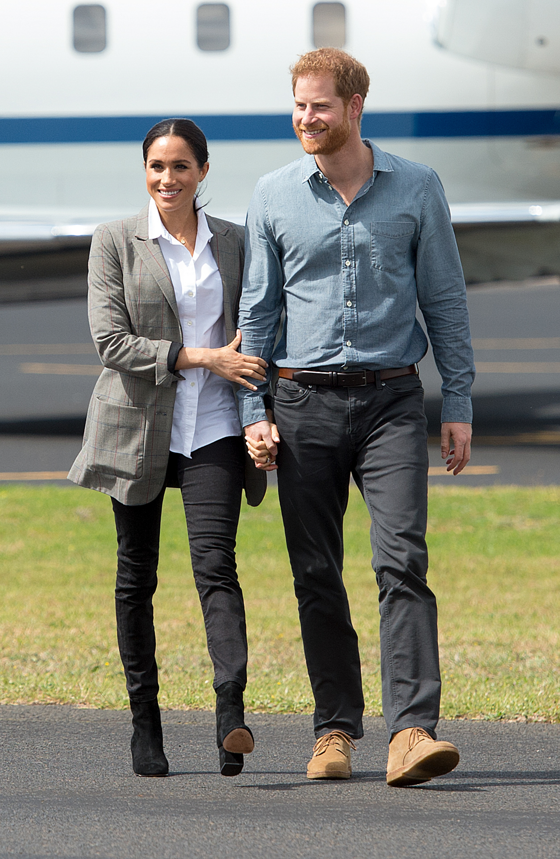 The Duke And Duchess Of Sussex Visit Australia – Day 2 Meghan Markle e Harry em passagem pela Austrália