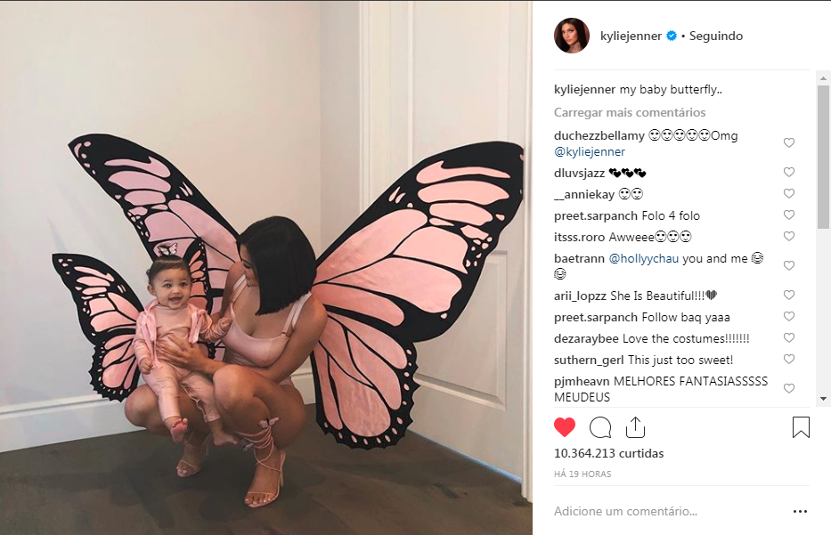 kylie-jenner-e-stormi-webster-combinando-fantasias-halloween