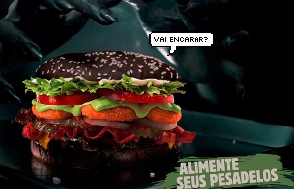 Eita! Burguer King garante pesadelos com novo lanche especial de Halloween