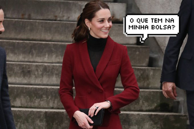 Você imagina o que Kate Middleton carrega na bolsa? Surpreenda-se!