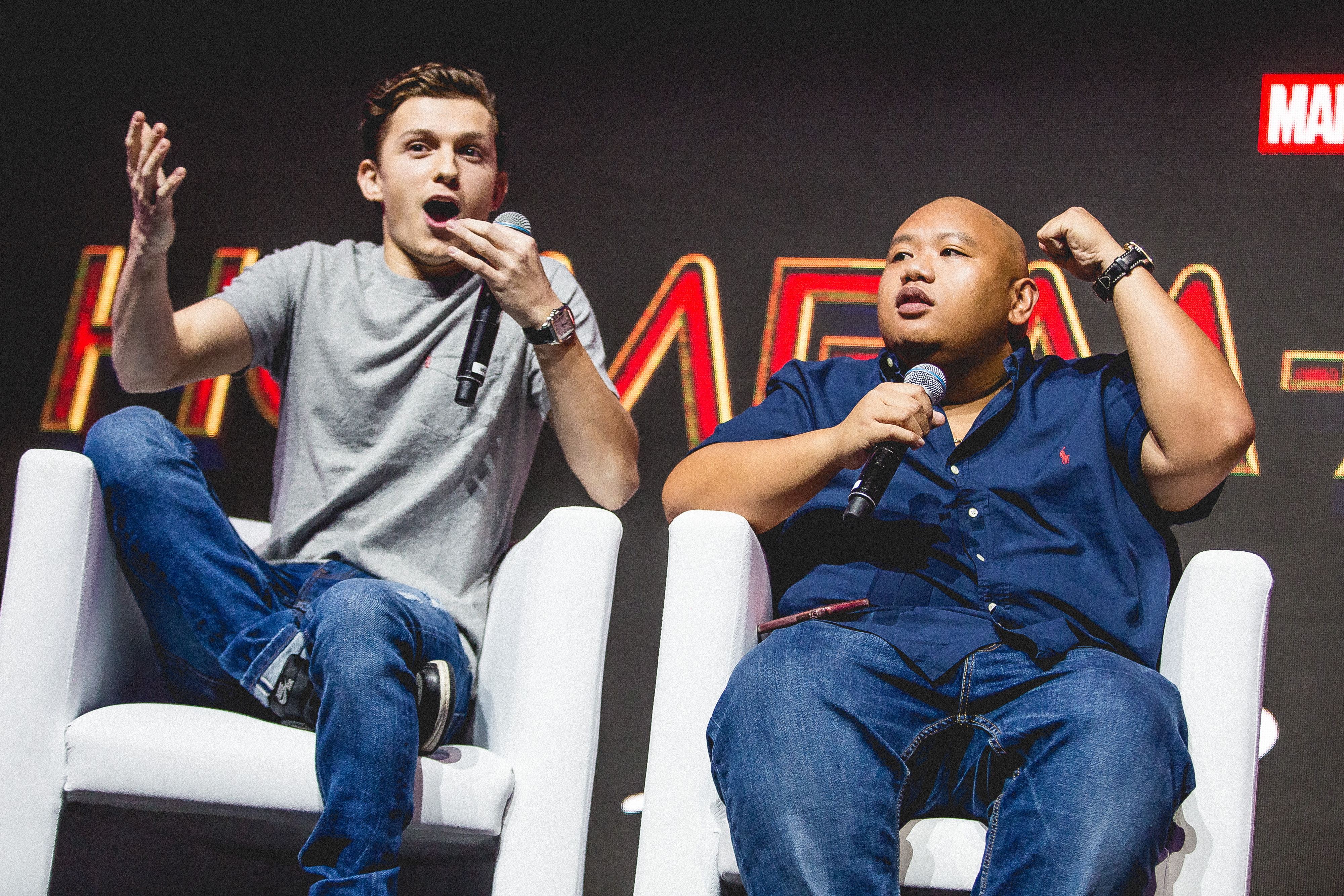 ccxp-painel-sony-homem-aranha-tom-holland-jacob-batalon ccxp-painel-sony-homem-aranha-tom-holland-jacob-batalon