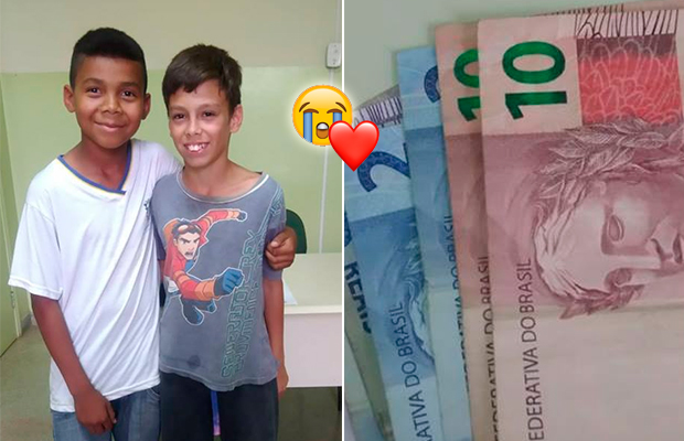 Aluno doa dinheiro que ganhou de presente para amigo pagar passeio escolar