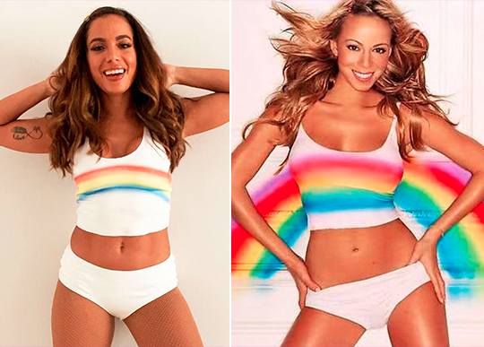 Anitta se inspirou em Mariah Carey para sua 1ª fantasia do carnaval 2019