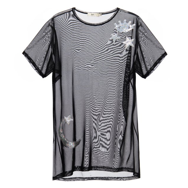 Blusa de tules e paetês Riachuelo (R$ 59,90*). Blusa de tules e paetês Riachuelo (R$ 59,90*).