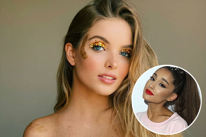 Giovanna Chaves ostenta cabelo longo e platinado com vibes Ariana Grande