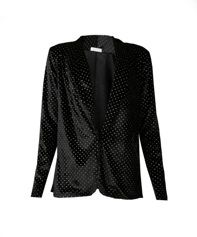 Blazer de brilho (R$ 169,99*). Blazer de brilho (R$ 169,99*).