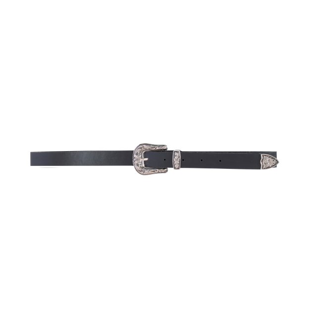 Cinto western preto (R$ 39,99*). Cinto western preto (R$ 39,99*).
