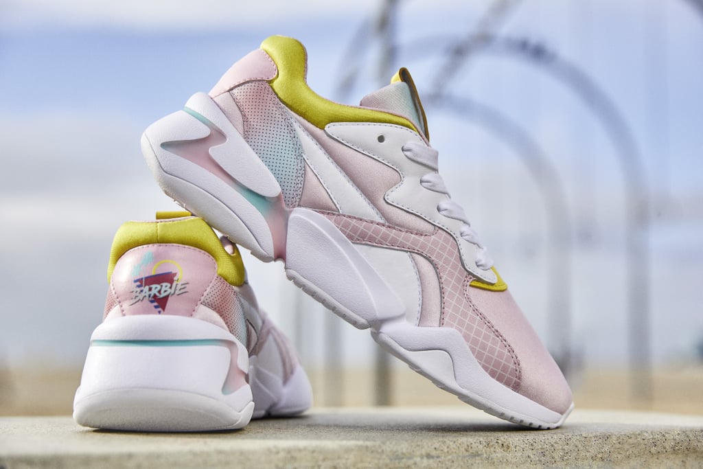 Tênis da coleção Puma x Barbie