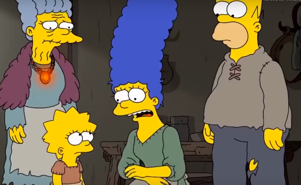 Os Simpsons previram cena do último episódio de Game of Thrones