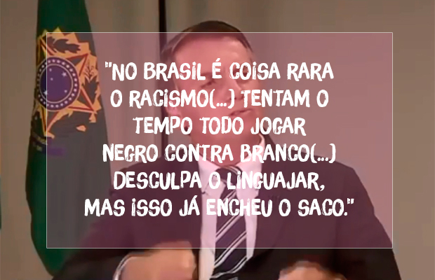 Bolsonaro diz que racismo é “coisa rara” – mas já foi condenado por isso