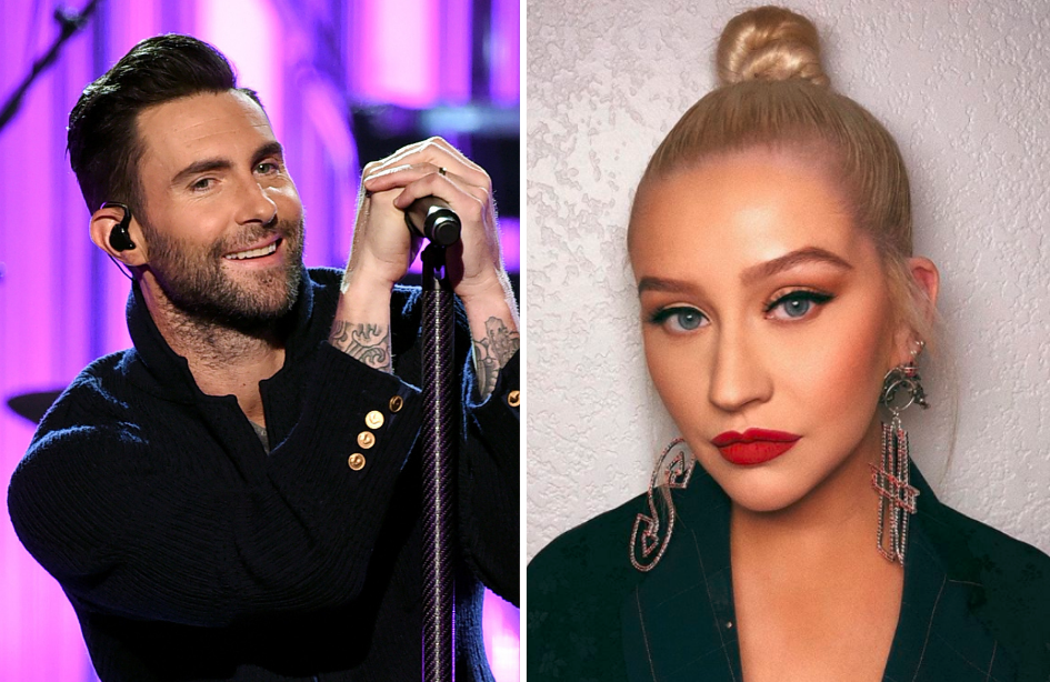 adam-levine-christina-aguilera