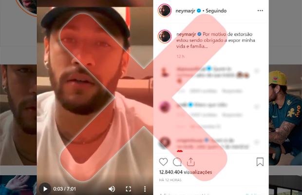 Instagram retira do ar vídeo sobre estupro de Neymar expondo intimidade