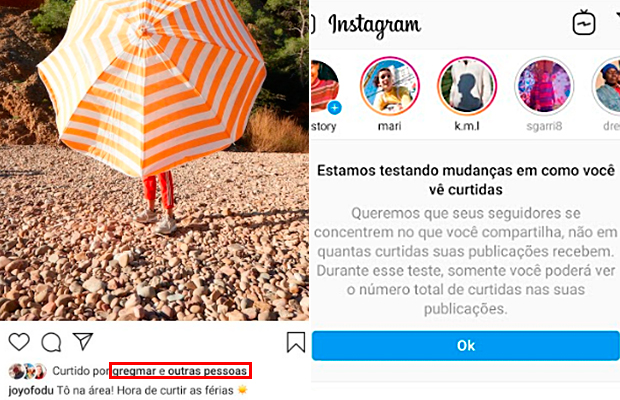 Sem número de likes: Instagram inicia teste de nova função no Brasil
