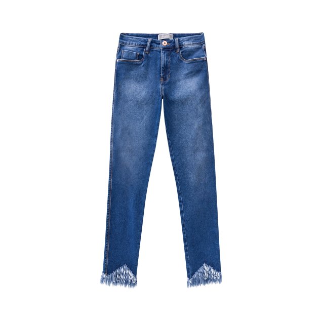 Calça com barra desfiada Lunender (R$ 195,90*). Calça com barra desfiada Lunender (R$ 195,90*).