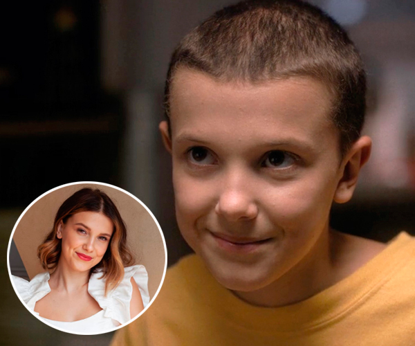 Millie Bobby Brown conta como ficar careca a influenciou a criar makes