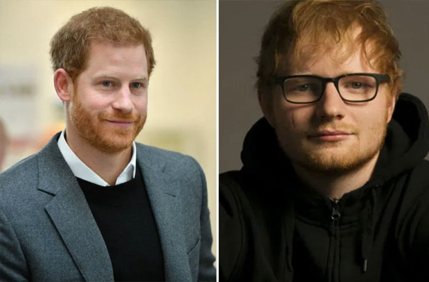 Príncipe Harry recebe visita de Ed Sheeran: “É como se olhar no espelho”