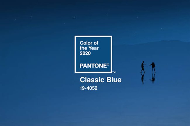 Cor do Ano de 2020 Pantone Classic Blue