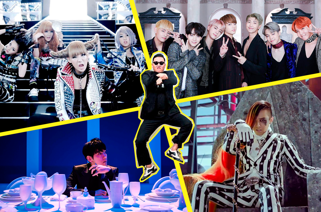 Quais foram as músicas e clipes de K-pop que marcaram a década de 2010?