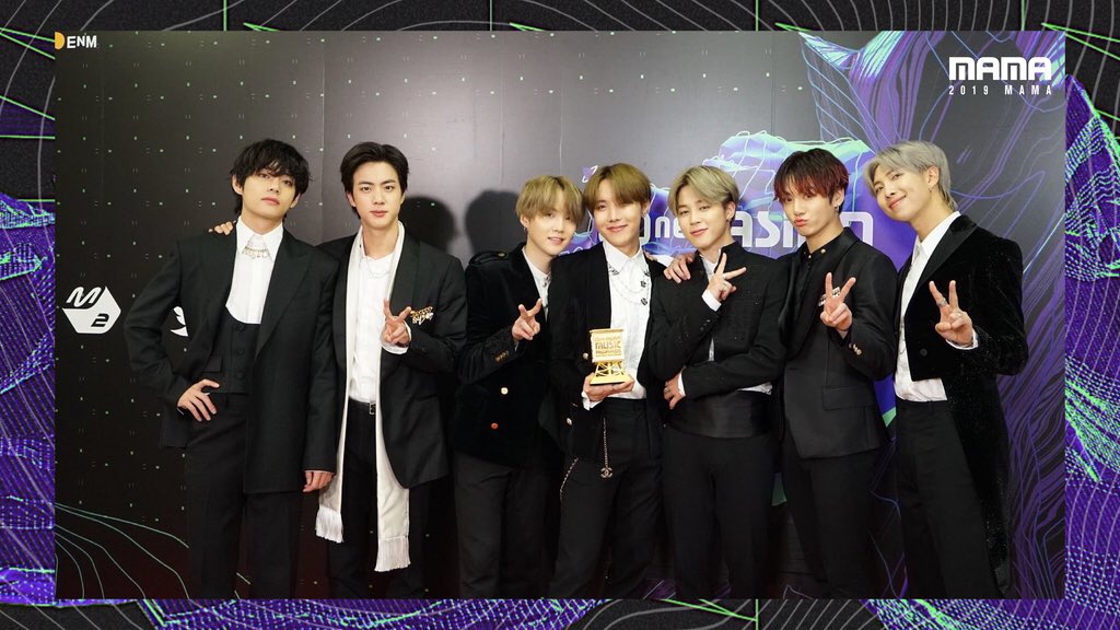 BTS é eleito Artista do Ano e leva os principais prêmios no MAMA 2019