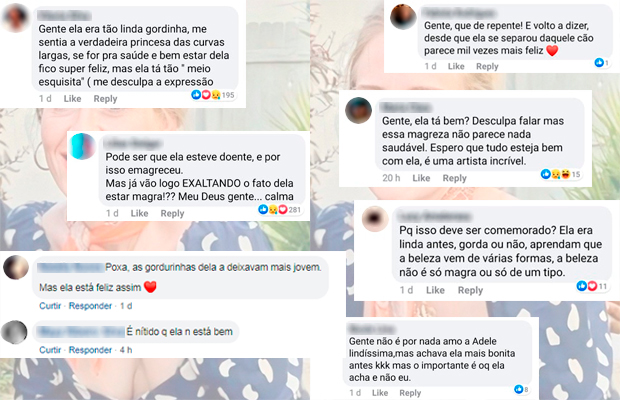 Adele é a mais nova vítima da fiscalização do corpo alheio