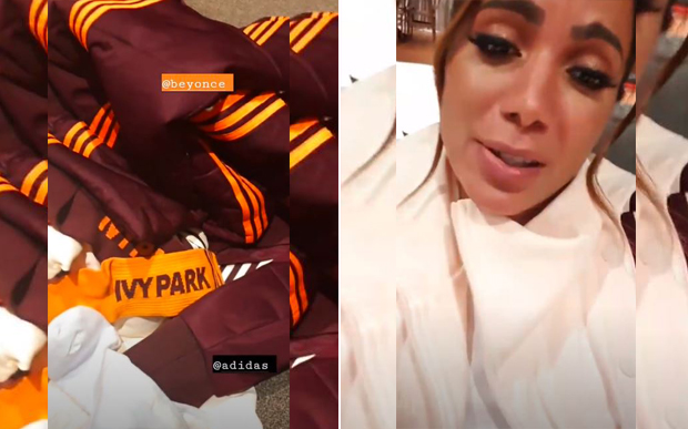 Anitta recebe presentes da coleção de Beyonce