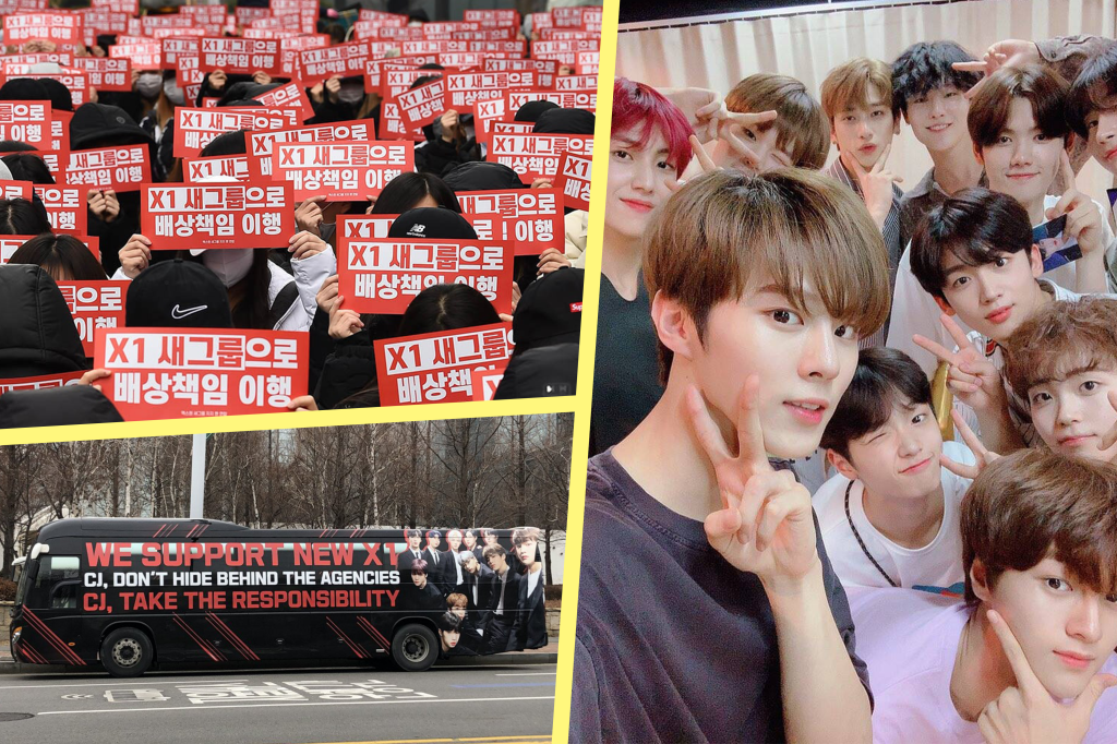 Fãs de K-pop organizam protesto contra o fim do grupo X1 na Coreia do Sul