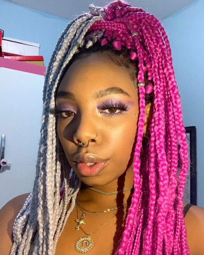 Cabelo bicolor duas cores 6